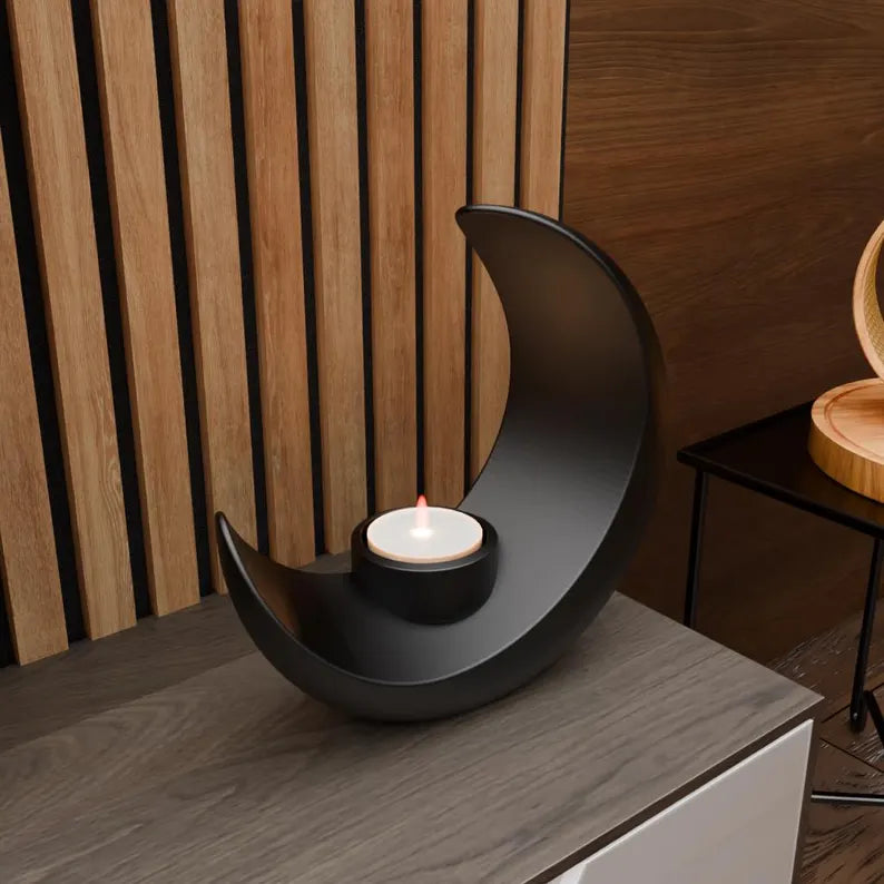 Designer Crescent Decorative Object – Modern Vase, Vessel & Plant Holder for Elegant Home decor